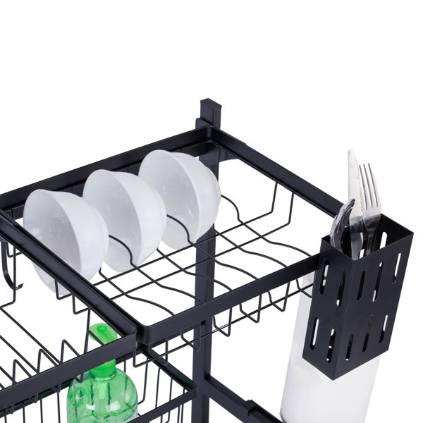 TOOLKISS Stainless Steel Over the Sink Dish Rack & Reviews Wayfair